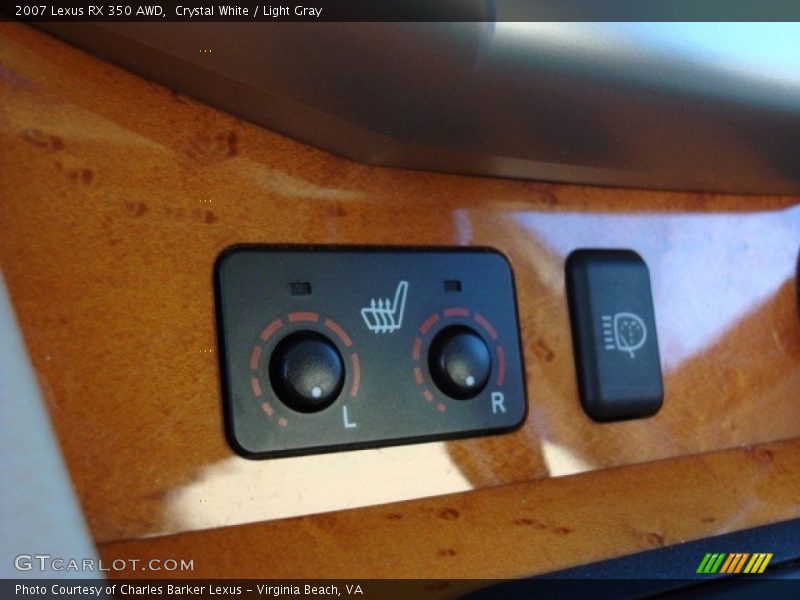 Crystal White / Light Gray 2007 Lexus RX 350 AWD