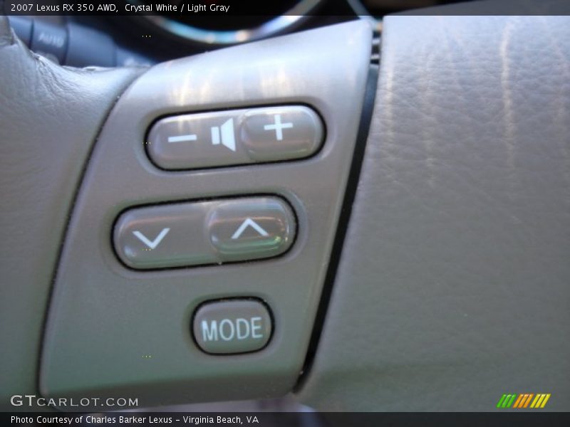 Crystal White / Light Gray 2007 Lexus RX 350 AWD