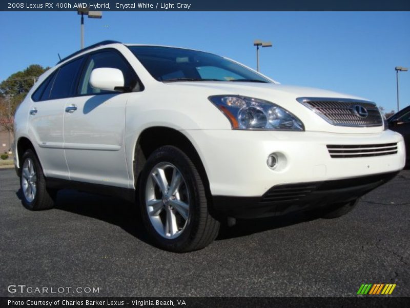 Crystal White / Light Gray 2008 Lexus RX 400h AWD Hybrid