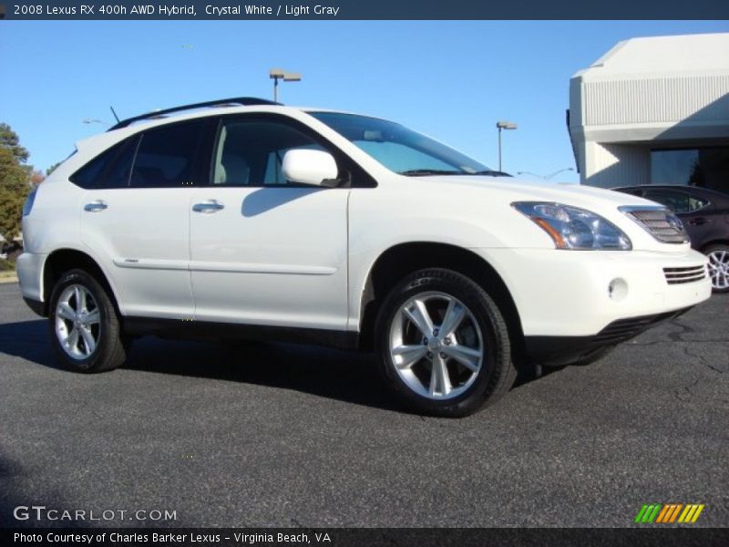 Crystal White / Light Gray 2008 Lexus RX 400h AWD Hybrid