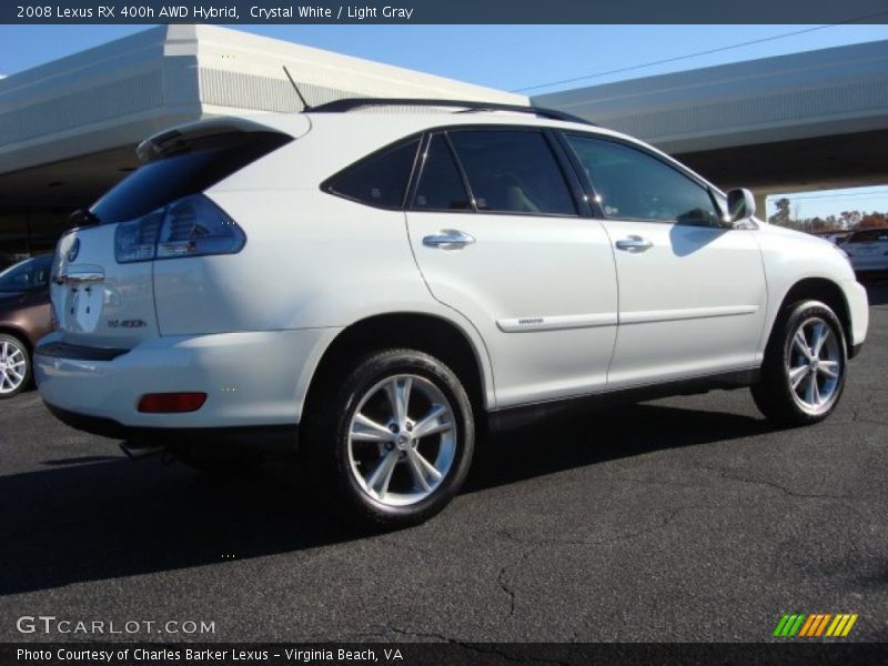 Crystal White / Light Gray 2008 Lexus RX 400h AWD Hybrid