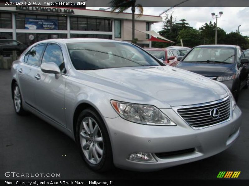 Mercury Metallic / Black 2007 Lexus LS 460