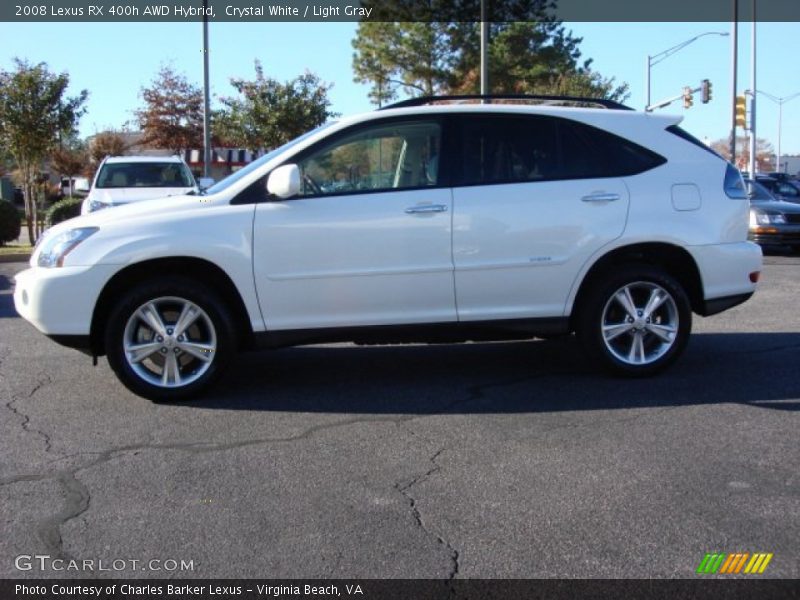 Crystal White / Light Gray 2008 Lexus RX 400h AWD Hybrid