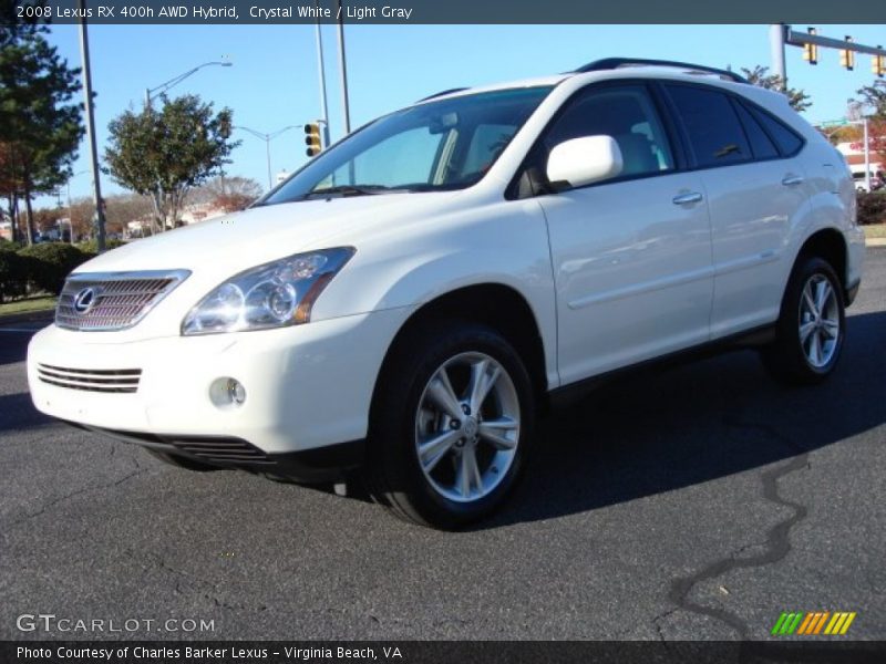 Crystal White / Light Gray 2008 Lexus RX 400h AWD Hybrid