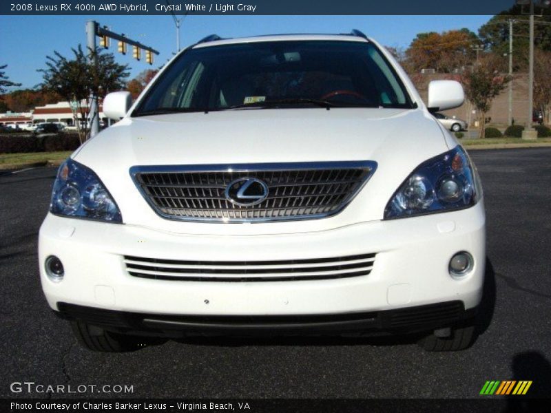 Crystal White / Light Gray 2008 Lexus RX 400h AWD Hybrid
