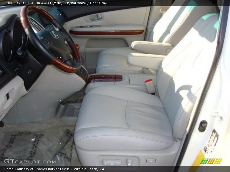 Crystal White / Light Gray 2008 Lexus RX 400h AWD Hybrid
