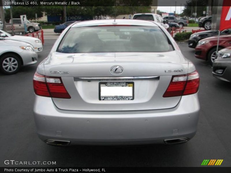 Mercury Metallic / Black 2007 Lexus LS 460