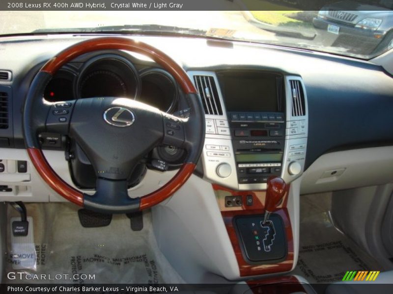 Crystal White / Light Gray 2008 Lexus RX 400h AWD Hybrid