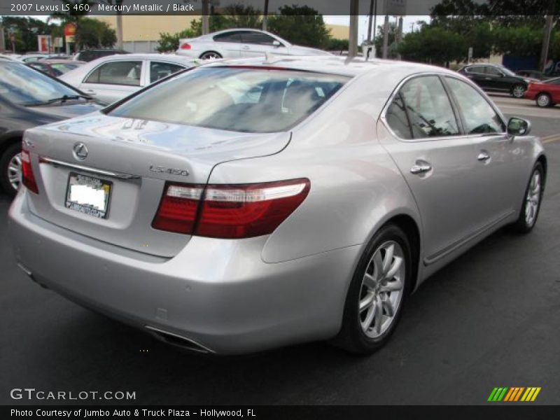 Mercury Metallic / Black 2007 Lexus LS 460