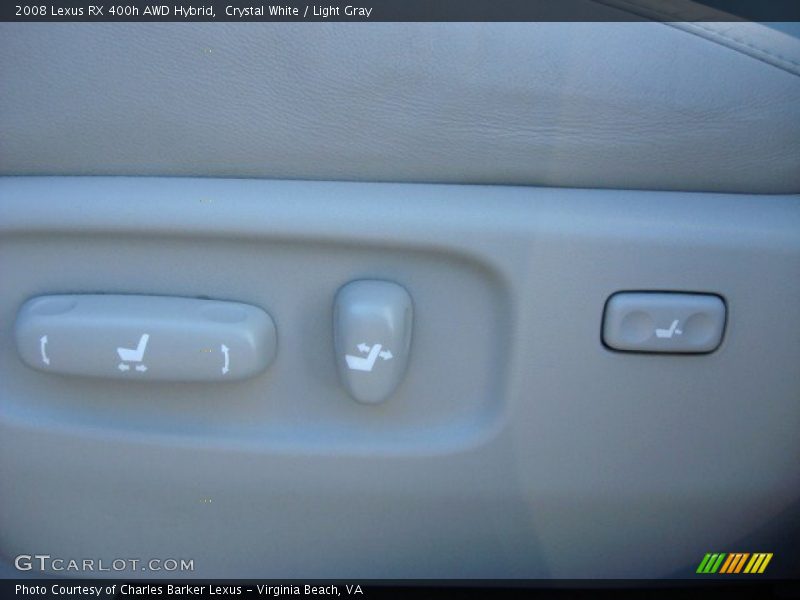 Crystal White / Light Gray 2008 Lexus RX 400h AWD Hybrid