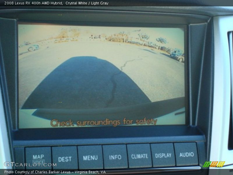 Crystal White / Light Gray 2008 Lexus RX 400h AWD Hybrid
