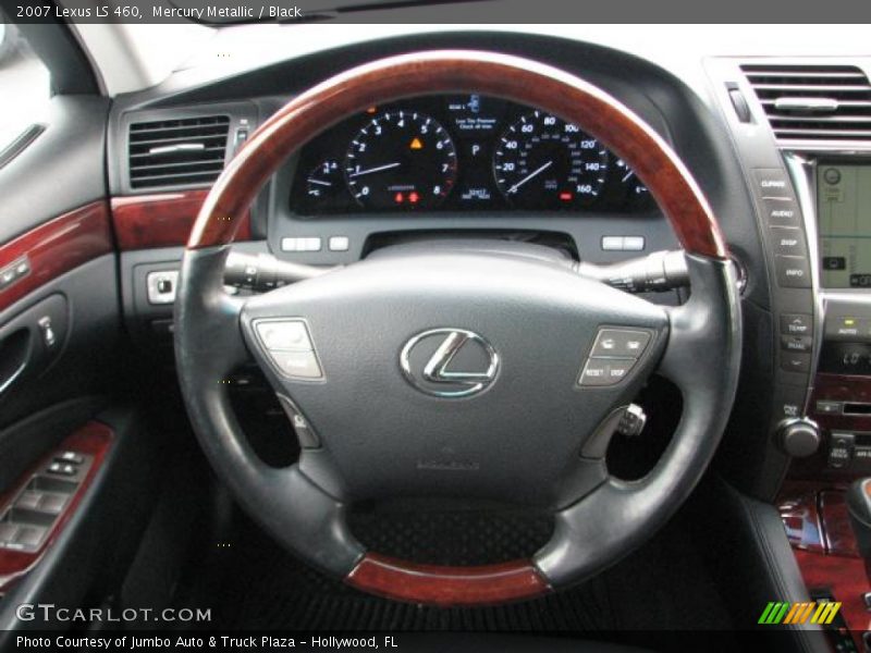 Mercury Metallic / Black 2007 Lexus LS 460