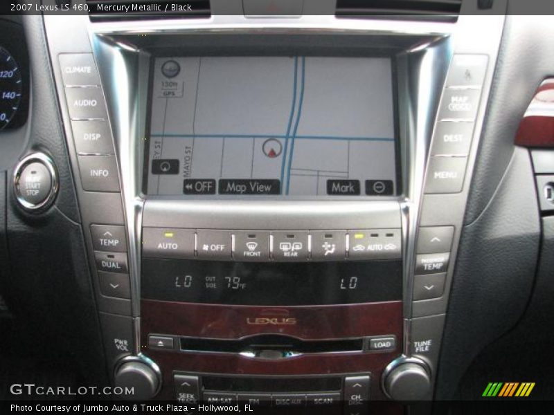 Mercury Metallic / Black 2007 Lexus LS 460
