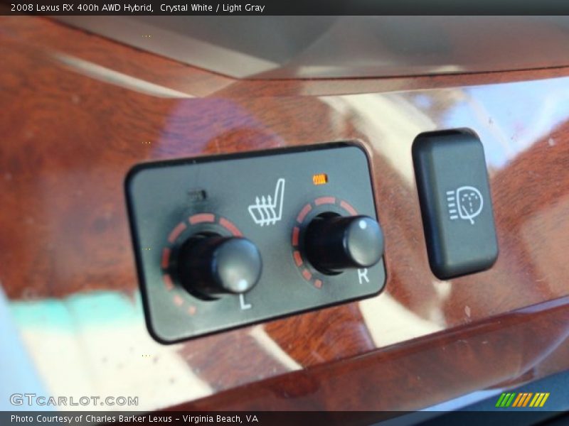 Crystal White / Light Gray 2008 Lexus RX 400h AWD Hybrid