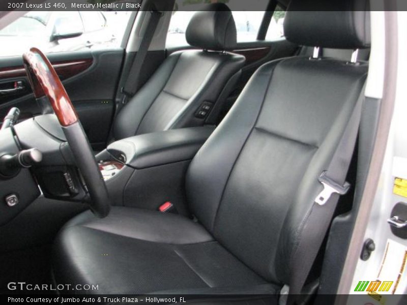 Mercury Metallic / Black 2007 Lexus LS 460