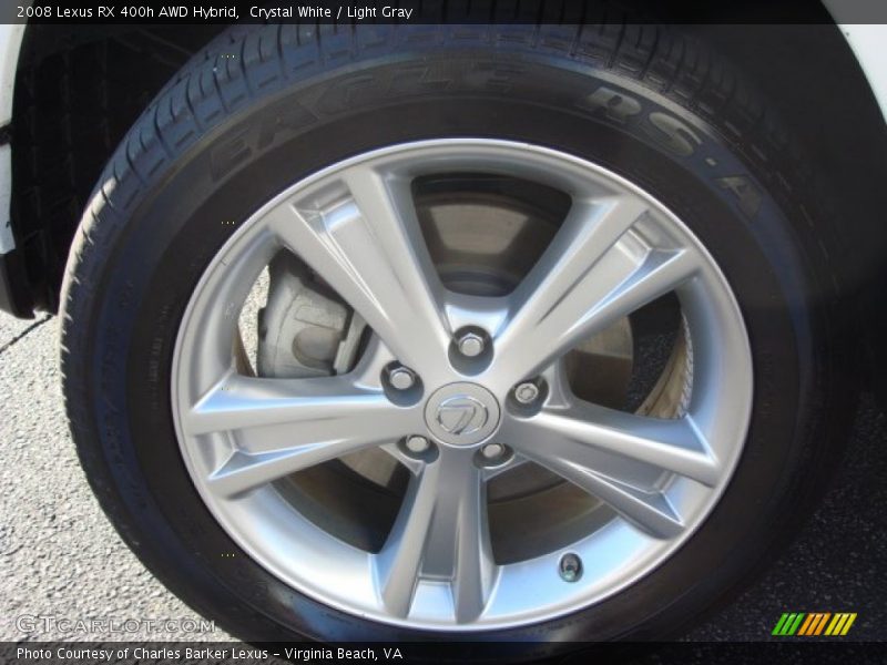 Crystal White / Light Gray 2008 Lexus RX 400h AWD Hybrid