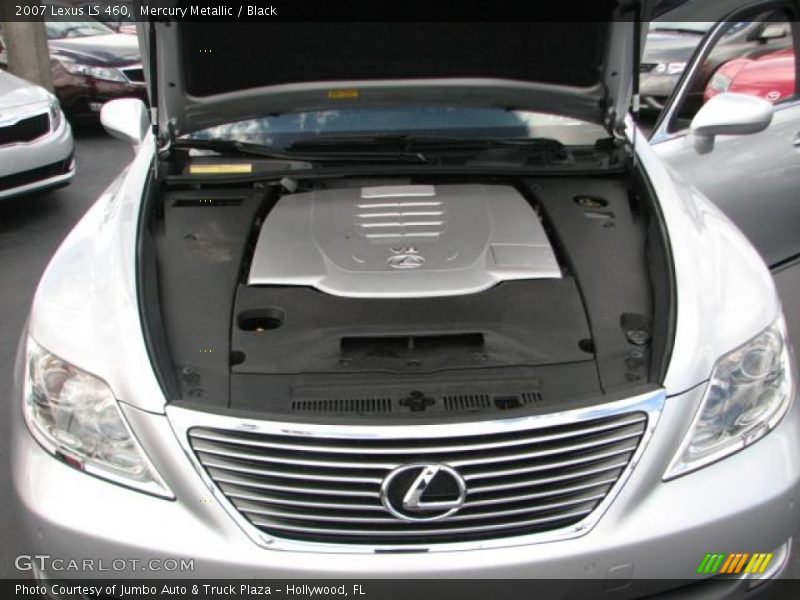 Mercury Metallic / Black 2007 Lexus LS 460