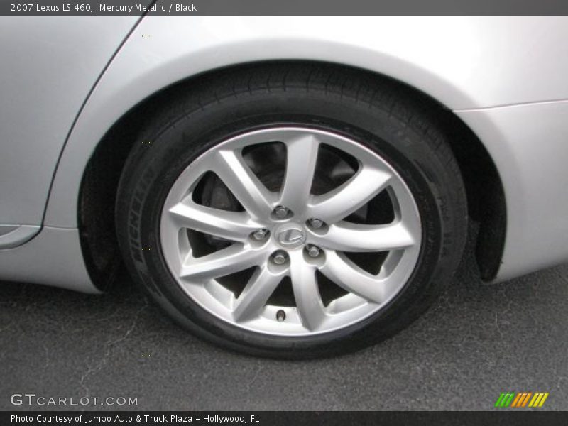 Mercury Metallic / Black 2007 Lexus LS 460
