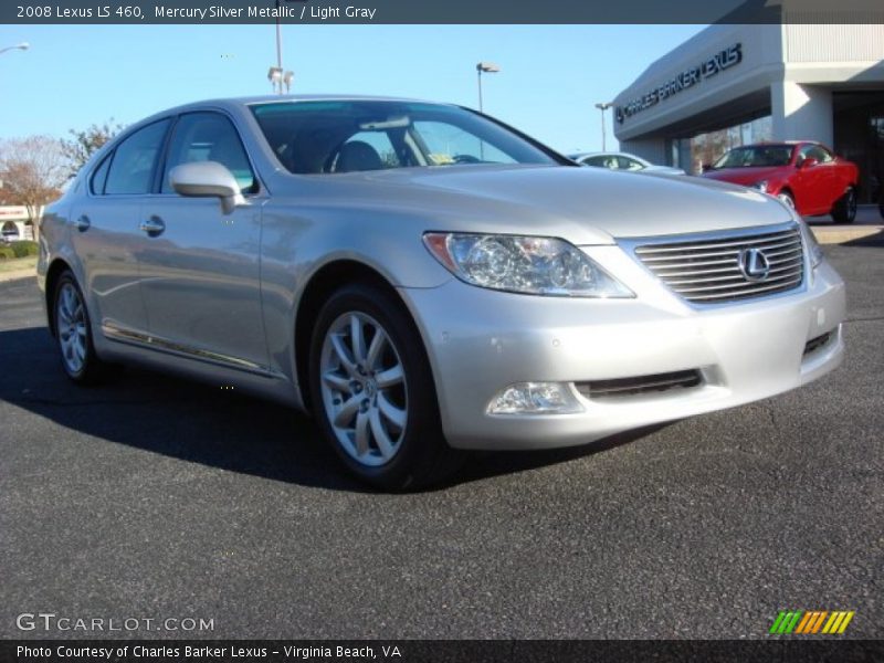 Mercury Silver Metallic / Light Gray 2008 Lexus LS 460