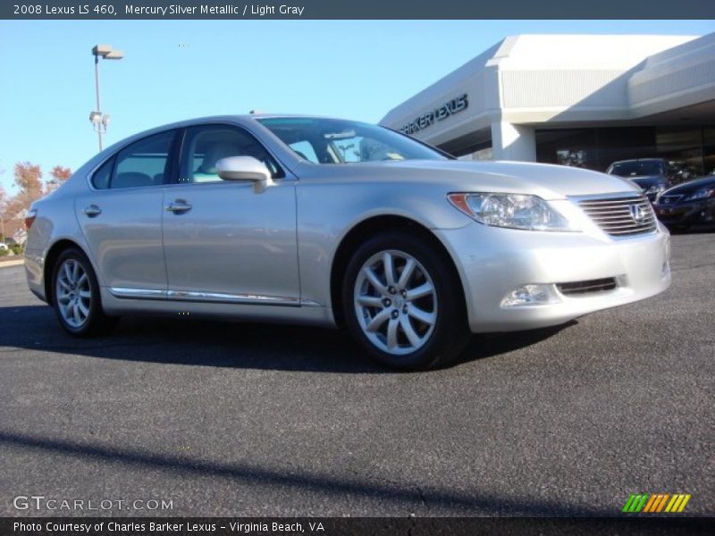 Mercury Silver Metallic / Light Gray 2008 Lexus LS 460