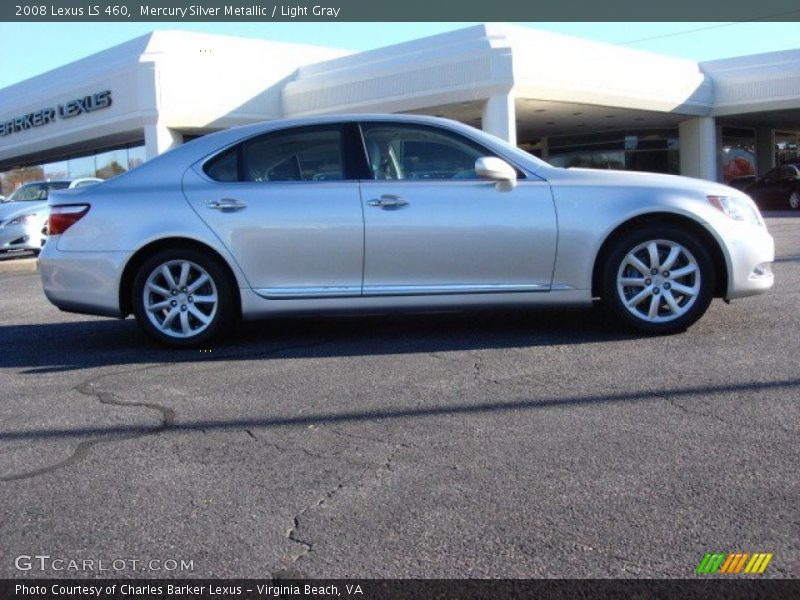 Mercury Silver Metallic / Light Gray 2008 Lexus LS 460