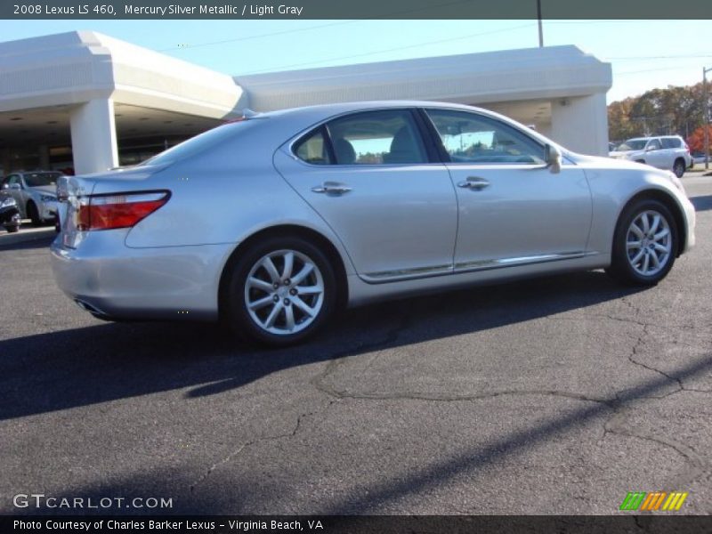 Mercury Silver Metallic / Light Gray 2008 Lexus LS 460