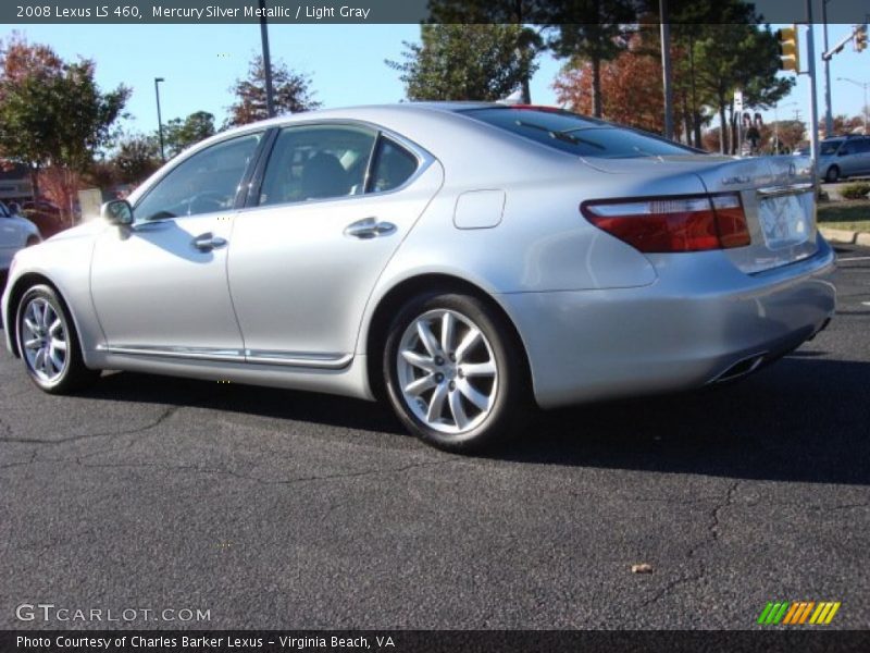 Mercury Silver Metallic / Light Gray 2008 Lexus LS 460
