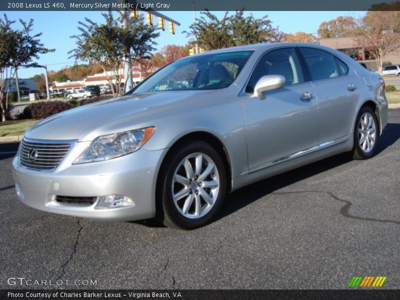 Mercury Silver Metallic / Light Gray 2008 Lexus LS 460