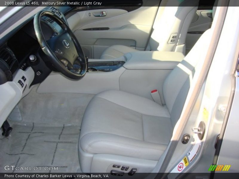 Mercury Silver Metallic / Light Gray 2008 Lexus LS 460