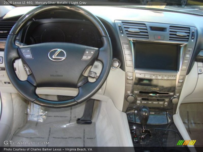 Mercury Silver Metallic / Light Gray 2008 Lexus LS 460