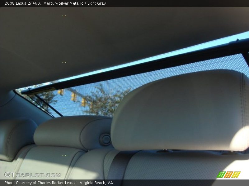 Mercury Silver Metallic / Light Gray 2008 Lexus LS 460