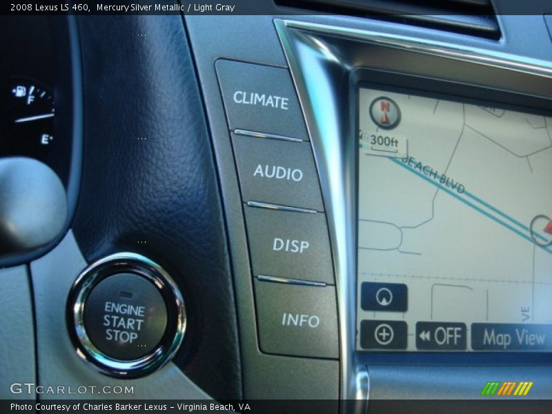Mercury Silver Metallic / Light Gray 2008 Lexus LS 460