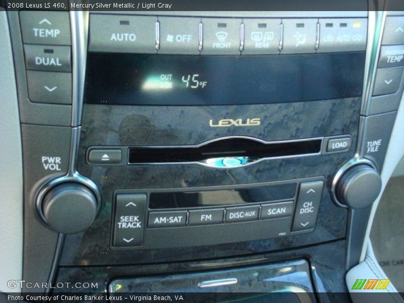 Mercury Silver Metallic / Light Gray 2008 Lexus LS 460