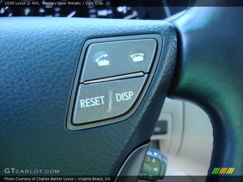 Mercury Silver Metallic / Light Gray 2008 Lexus LS 460