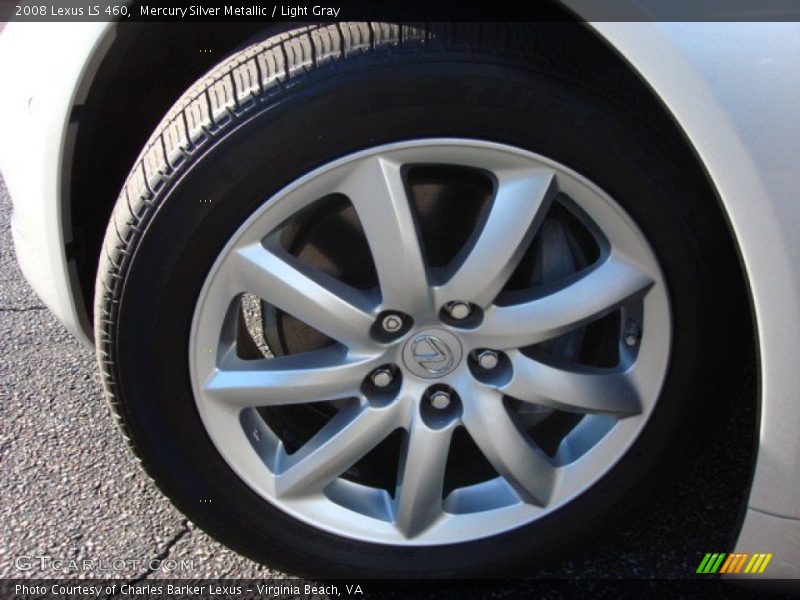 Mercury Silver Metallic / Light Gray 2008 Lexus LS 460
