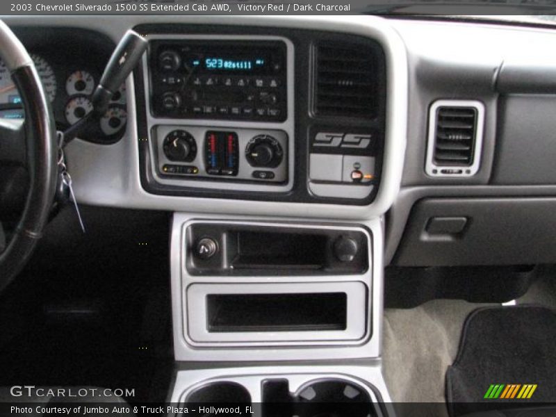 Victory Red / Dark Charcoal 2003 Chevrolet Silverado 1500 SS Extended Cab AWD