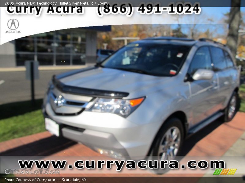 Billet Silver Metallic / Ebony 2009 Acura MDX Technology