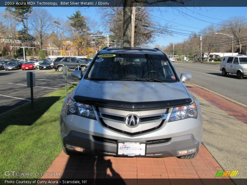 Billet Silver Metallic / Ebony 2009 Acura MDX Technology