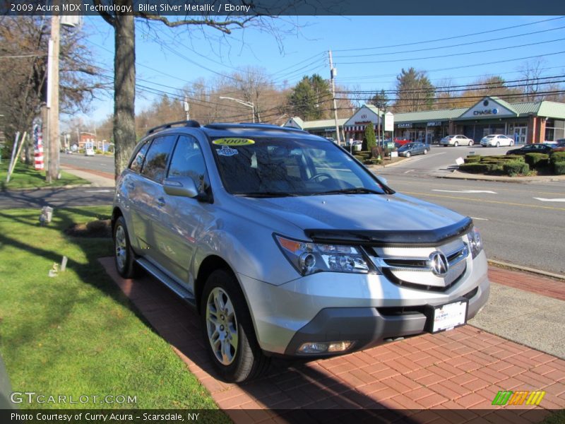 Billet Silver Metallic / Ebony 2009 Acura MDX Technology