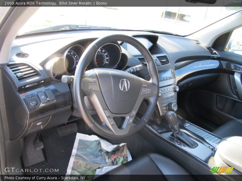 Billet Silver Metallic / Ebony 2009 Acura MDX Technology