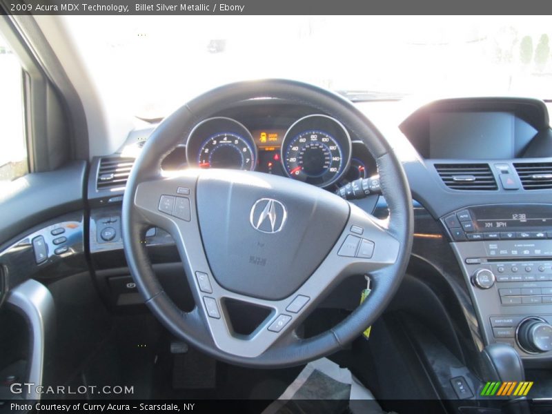 Billet Silver Metallic / Ebony 2009 Acura MDX Technology