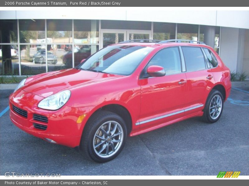 Pure Red / Black/Steel Grey 2006 Porsche Cayenne S Titanium