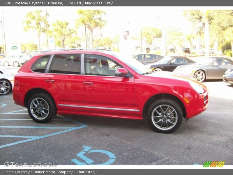 Pure Red / Black/Steel Grey 2006 Porsche Cayenne S Titanium