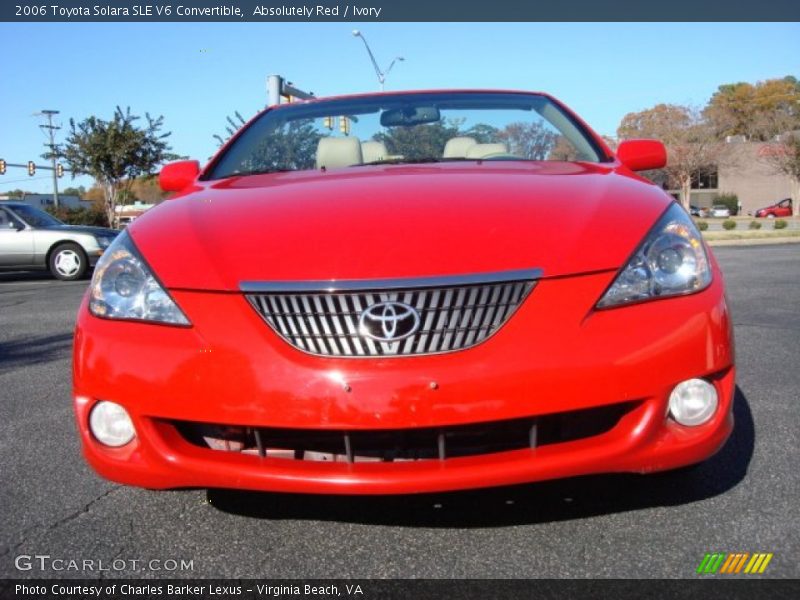 Absolutely Red / Ivory 2006 Toyota Solara SLE V6 Convertible