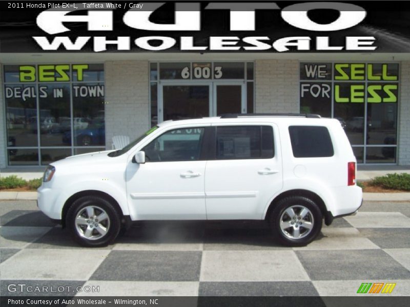 Taffeta White / Gray 2011 Honda Pilot EX-L