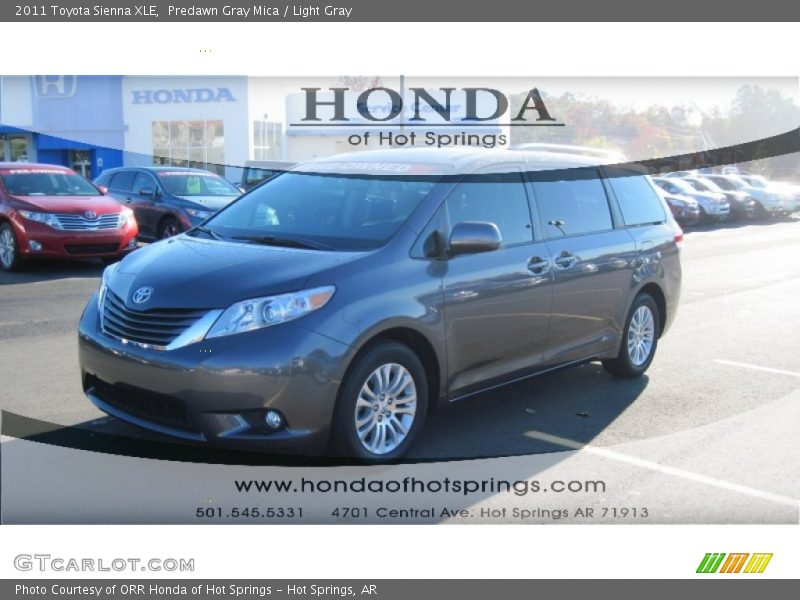 Predawn Gray Mica / Light Gray 2011 Toyota Sienna XLE