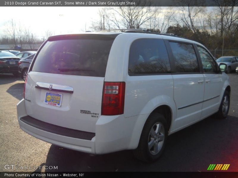 Stone White / Dark Slate Gray/Light Shale 2010 Dodge Grand Caravan SXT