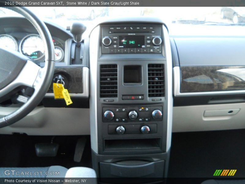 Stone White / Dark Slate Gray/Light Shale 2010 Dodge Grand Caravan SXT