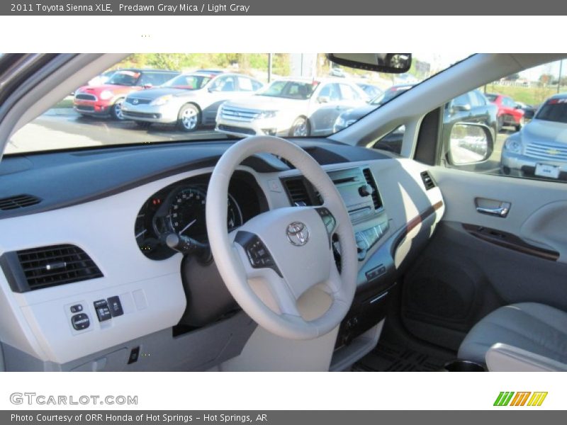 Predawn Gray Mica / Light Gray 2011 Toyota Sienna XLE