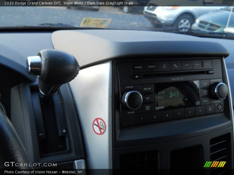 Stone White / Dark Slate Gray/Light Shale 2010 Dodge Grand Caravan SXT